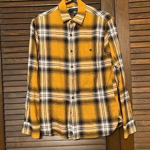 Banana Republic Yellow Plaid Flannel.